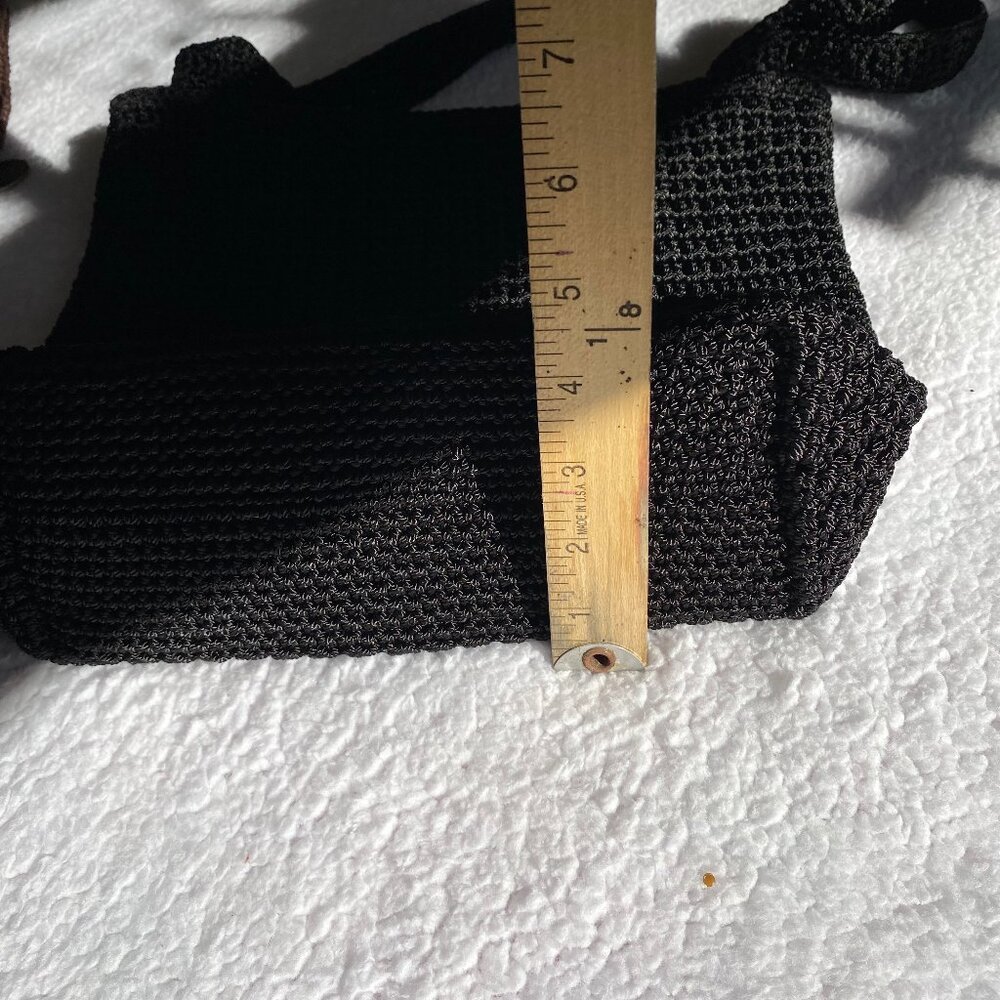 Talbots Black Woven Shoulder Bag - Picture 9 of 12